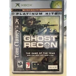 Tom Clancy's Ghost Recon (Xbox, 2001) Live Online Enabled Platinum Hits